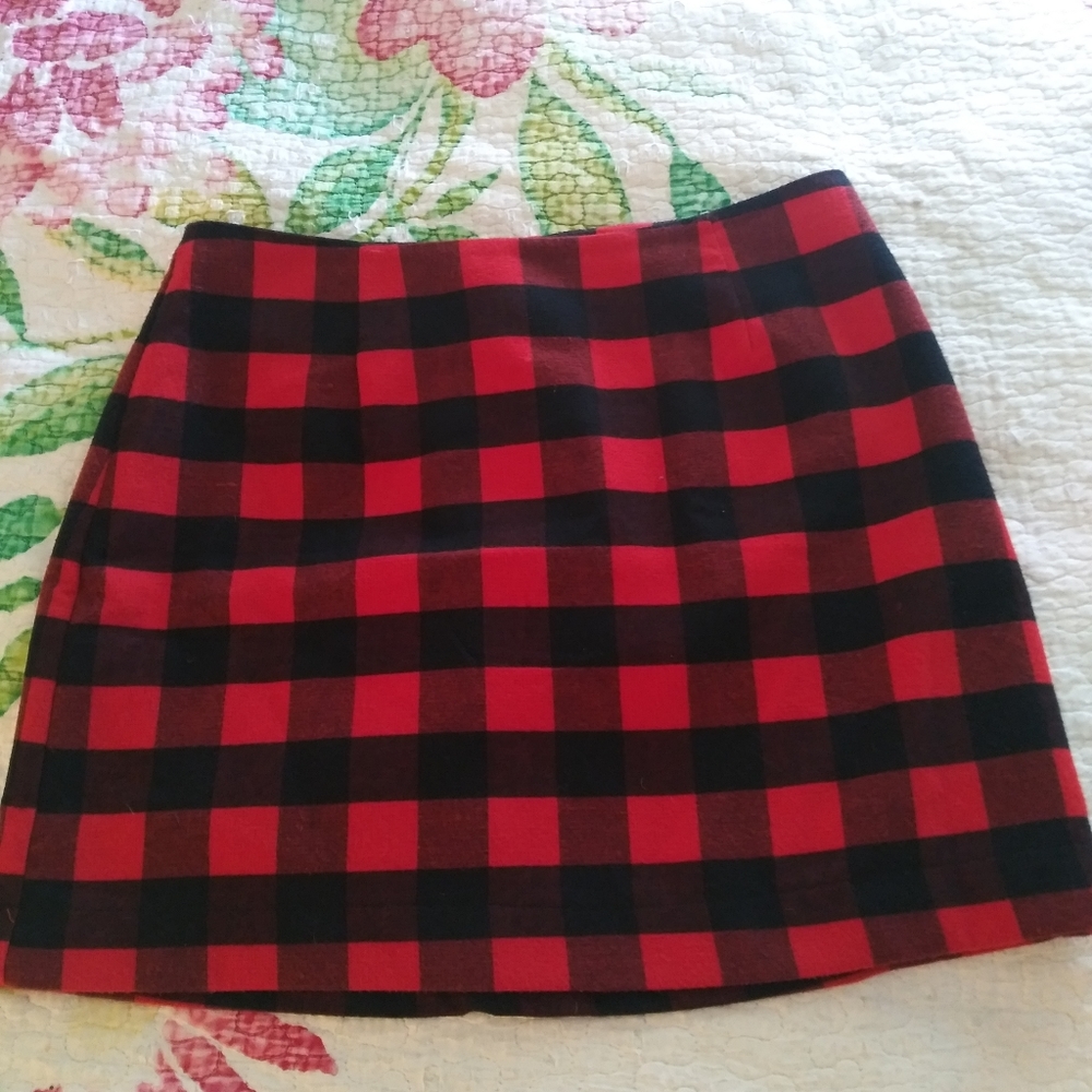 NWOT Gap Buffalo Plaid Skirt Size 8